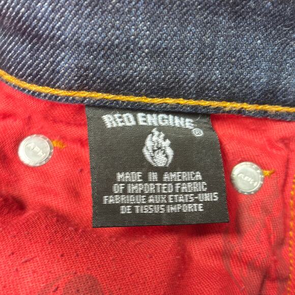 Red Engine Jeans Womens 28x29 Blue Ruby Bootcut Denim Stretch Made in USA - Picture 9 of 11